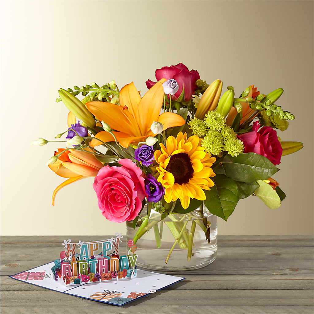 Best Day Bouquet & Lovepop® Birthday Pop-Up Card