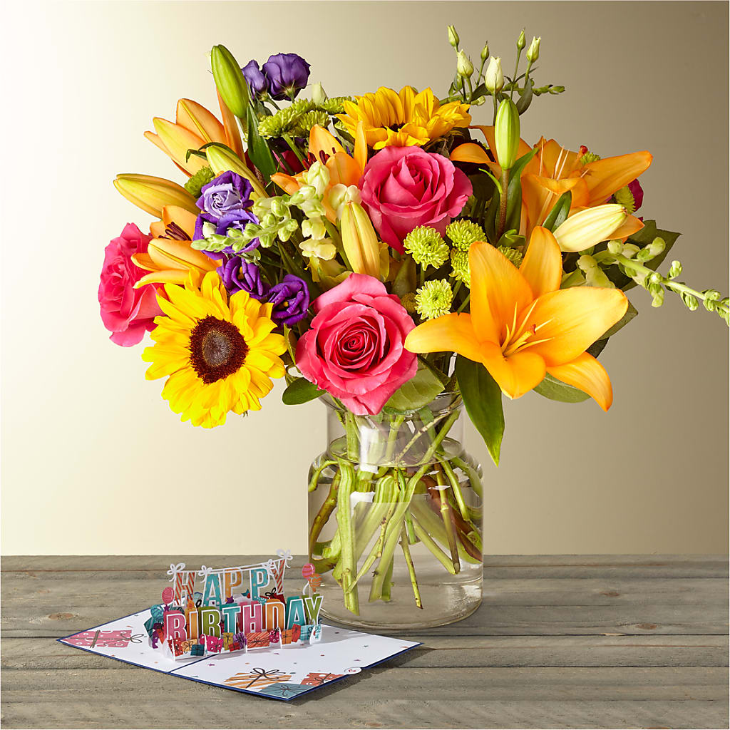 Best Day Bouquet & Lovepop® Birthday Pop-Up Card